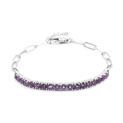 Bracelet en argent et Améthyste