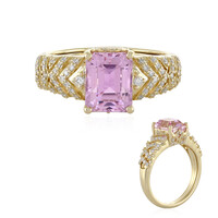 Bague en or et Kunzite AAA du Brésil (de Melo)