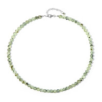 Collier en argent et Préhnite
