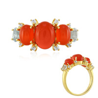 Bague en argent et Cornaline