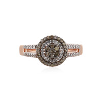 Bague en argent et Diamant chocolat I3