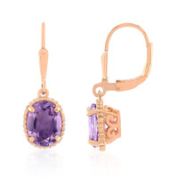 Boucles d'oreilles en argent et Améthyste