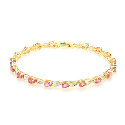 Bracelet en or et Saphir Padparadscha non chauffé (AMAYANI)