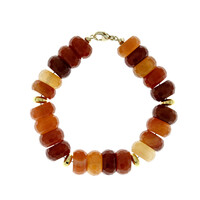 Bracelet en argent et Cornaline (CUSTODANA)
