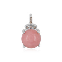Pendentif en argent et Opale rose