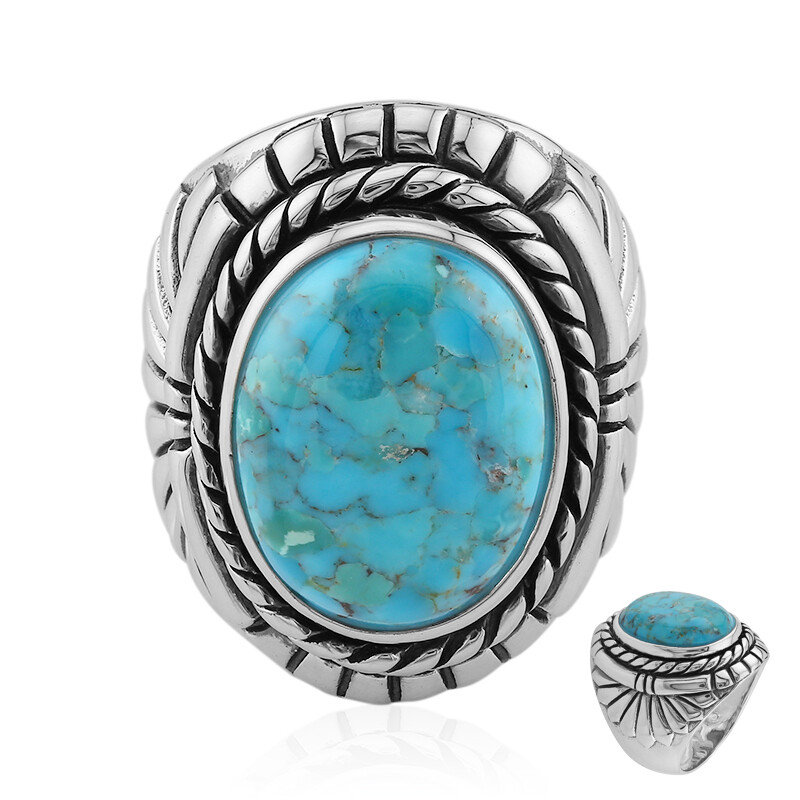 NatureLook - Bague turquoise véritable bague turquoise véritable pour