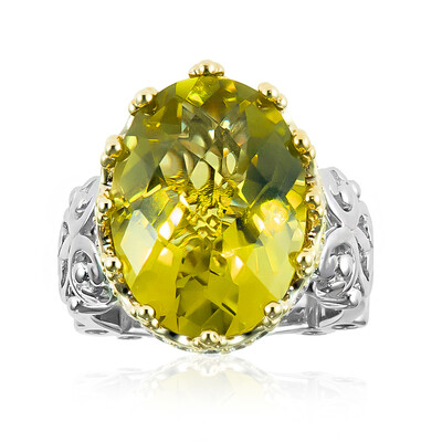 Bague en argent et Quartz de l'Ouro Verde (Dallas Prince Designs)
