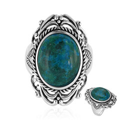 Bague en argent et Chrysocolle (Art of Nature)