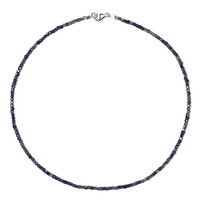 Collier en argent et Saphir bleu