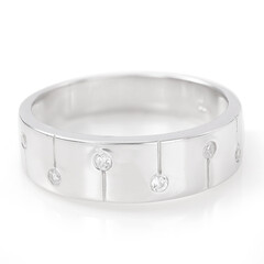 Bague pour homme en argent et Zircon