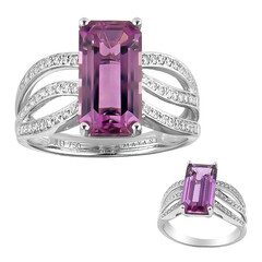 Bague en or et Diaspora rose (AMAYANI)