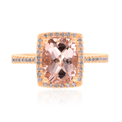 Bague en or et Morganite AAA