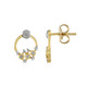 Boucles d'oreilles en argent et Diamant I2 (I)