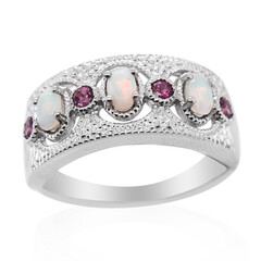 Bague en argent et Opale Welo