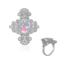 Bague en argent et Opale Welo