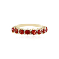 Bague en or et Rubis de Tanzanie
