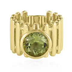 Bague en argent et Citrine jaune citron