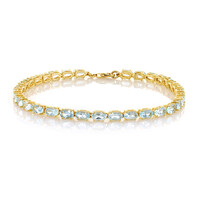 Bracelet en argent et Topaze bleu ciel