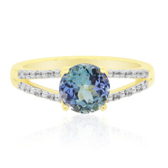 Bague en or et Tanzanite non chauffée