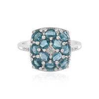 Bague en argent et Kyanite bleu pétrole