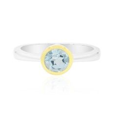 Bague en argent et Topaze bleu ciel