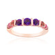 Bague en argent et Améthyste de Zambie