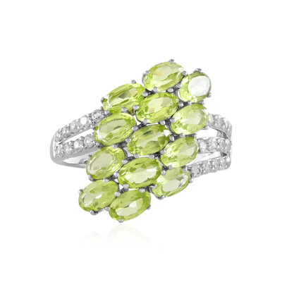 Bague en argent et Péridot