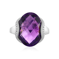 Bague en argent et Améthyste de Zambie