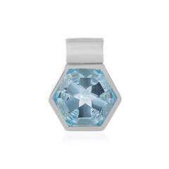 Pendentif en argent et Topaze bleu ciel