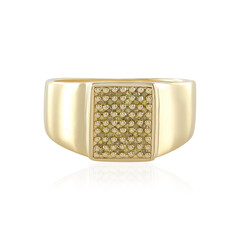 Bague en argent et Diamant jaune I3