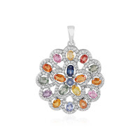 Pendentif en argent et Saphir