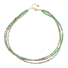 Collier en argent et Aventurine verte (Riya)