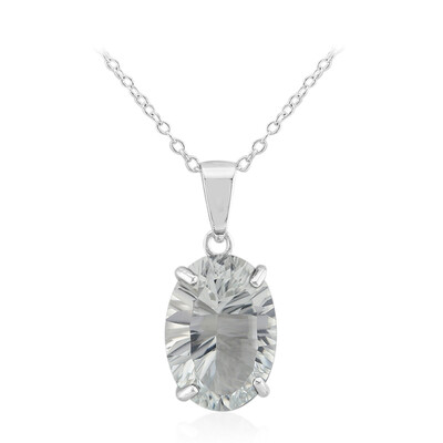 Collier en argent et Topaze blanche