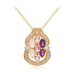 Collier en argent et Grenat Rhodolite