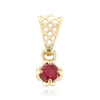 Pendentif en or et Béryl rouge