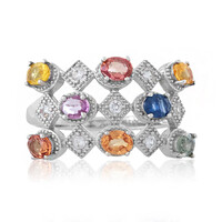 Bague en argent et Saphir