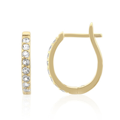 Boucles d'oreilles en argent et Topaze bleu ciel