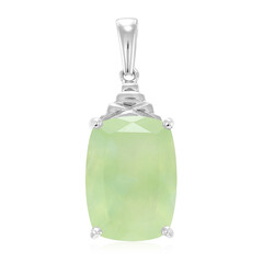 Pendentif en argent et Préhnite
