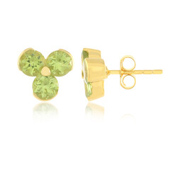 Boucles d'oreilles en argent et Péridot