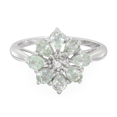Bague en argent et Tourmaline Paraïba