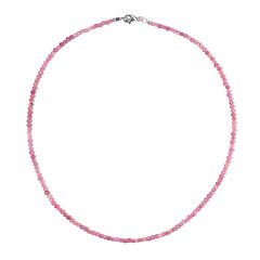 Collier en argent et Tourmaline rose
