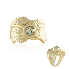 Bague en argent et Améthyste verte