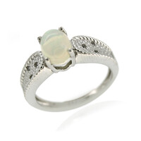 Bague en argent et Opale Welo