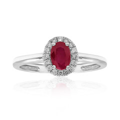 Bague en or et Rubis AAA du Mozambique