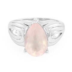 Bague en argent et Quartz rose d'Angelandia