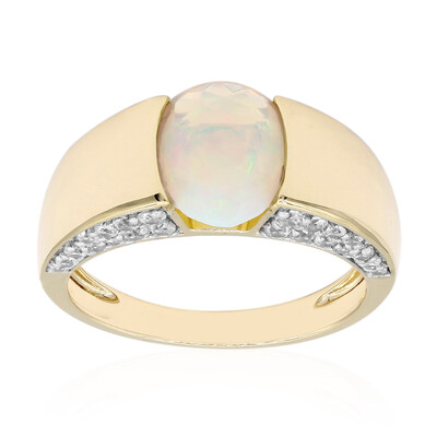 Bague en or et Opale Welo