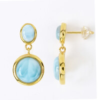 Boucles d'oreilles en argent et Larimar