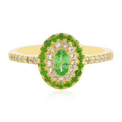 Bague en argent et Grenat Tsavorite