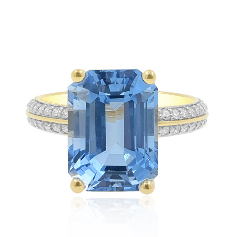Aigue-marine Naturelle Du Brésil, 0,99 Carat, Non Traitée, Dimensions 8x6 Mm, Neuve
