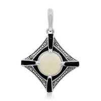 Pendentif en argent et Opale blanche